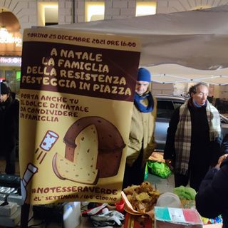 Le immagini della manifestazione di oggi, 25 dicembre