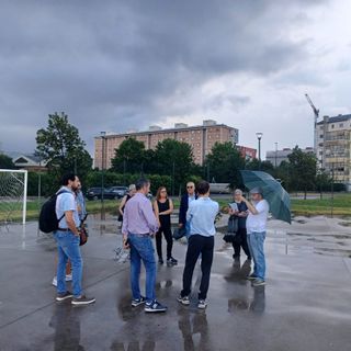 Il parco Rubbertex, in via Veronesi