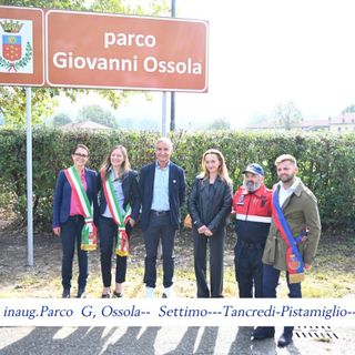 Inaugurazione parco Ossola a Settimo Torinese Inaugurazione parco Ossola a Settimo Torinese