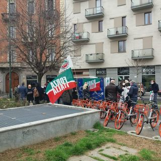 Manifestazione politica in strada