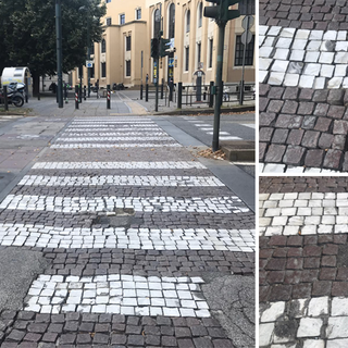Piazza Bernini il &quot;buco nero&quot; della mobilità dolce: l'attraversamento ciclopedonale è una groviera