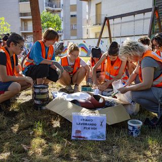 ragazzi durante attività di gruppo