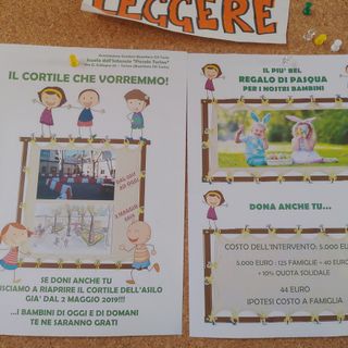 La materna “Piccolo Torino” si rifà il look: e i lavori li finanziano i genitori e i commercianti della zona