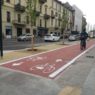 Via Nizza, pronto il nuovo tratto di pista ciclabile (che mette d'accordo tutti)