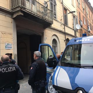 Un controllo di polizia a Torino