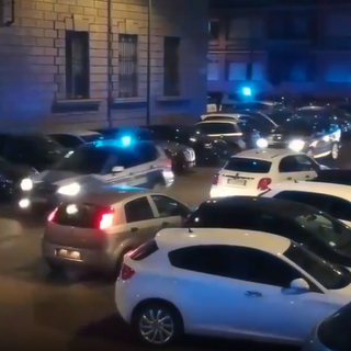 polizia in azione