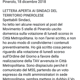 Salvai scrive al territorio: &quot;Non abbiamo bisogno di spaccature, ma di portare avanti piccoli progetti concreti&quot;