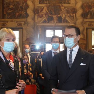 il principe di svezia in visita a torino
