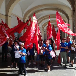 protesta lavoratori pulizie