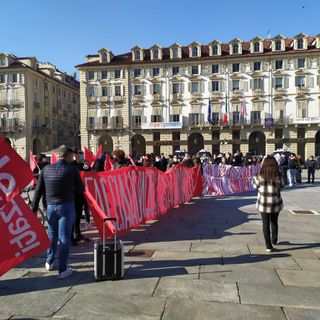 immagini della protesta del 29 gennaio