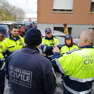 volontari della Protezione civile di Nichelino