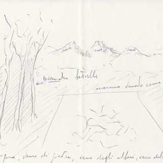 opera di Giuseppe Penone su carta