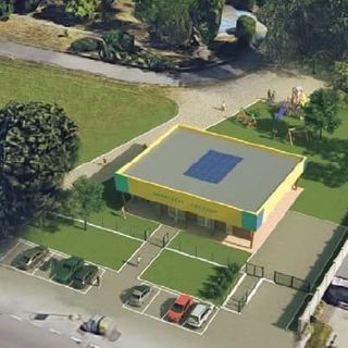 immagine dall'alto del nuovo comitato di quartiere a Nichelino