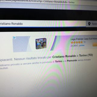 A Torino c'è un solo Ronaldo (nell'elenco telefonico) e fa l'imbianchino