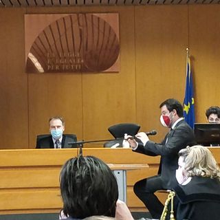 Salvini in tribunale a Torino - foto di archivio