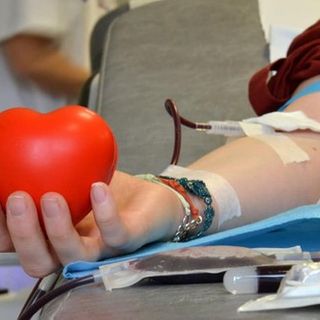 persona che dona sangue
