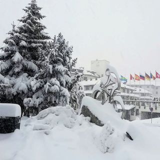 Sestriere sotto la neve