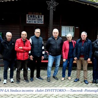 Sindaca e giunta di Settimo Torinese allo chalet Di Vittorio