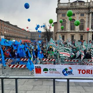 protesta sindacati