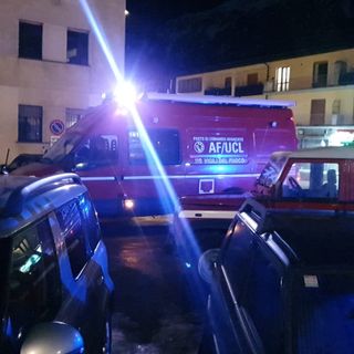 Soccorritori nella piazza della Stazione di Bardonecchia