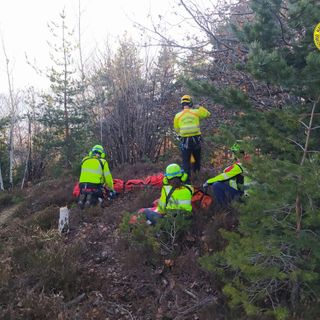 soccorso alpino - foto d'archivio
