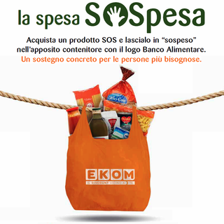 Ekom e il Banco Alimentare insieme per la “Spesa SOSpesa”, in Piemonte sino al 7 marzo