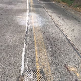 strada con binari