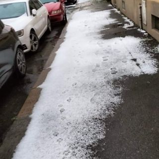 Strade imbiancate a Torino (foto dal gruppo Fb &quot;Sei di pozzo strada se&quot;)