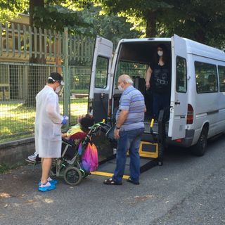 Trasporto disabili - immagine d'archivio