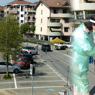 Coronavirus, a Carmagnola i tamponi si eseguono in auto nel parcheggio dell'ospedale
