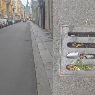 Tombini "cementati" durante la riasfaltatura, la via del centro si allaga con le piogge