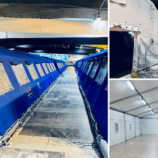 Dentro il Covid-Hospital del Valentino: proseguono i lavori a Torino Esposizioni [FOTO e VIDEO]