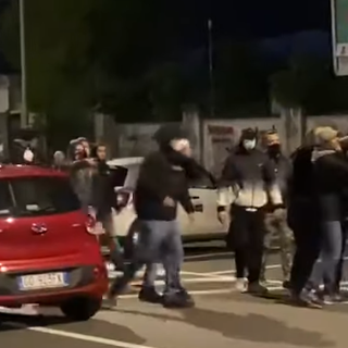 tensione fuori dallo stadio Olimpico