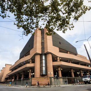 L'esterno del Palazzo di Giustizia di Torino