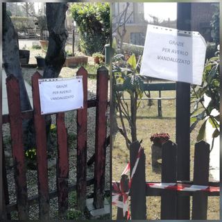 cartelli contro vandali