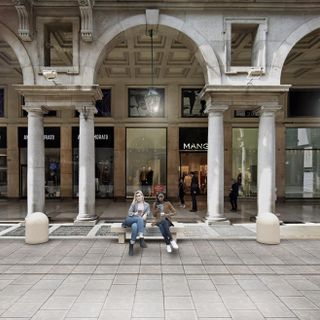 render della futura via Roma pedonale