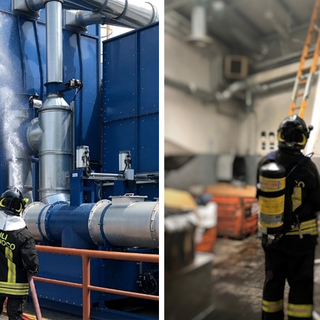Bruzolo, incendio in un impianto industriale: sul posto vigili del fuoco e carabinieri