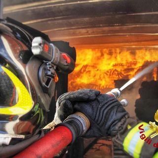incendio vigili del fuoco - archivio