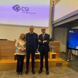 Il ministro Paolo Zangrillo in visita al CSI Piemonte