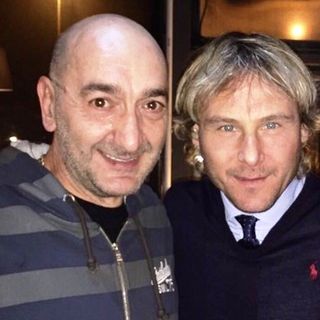 Marco Prato con Pavel Nedved