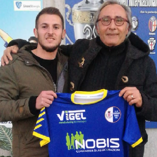Umberto Miello con il ds Mimmo Cicciù del Borgaro