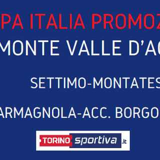 Coppa Promozione: ecco le semifinali! Le due torinesi incontreranno una cuneese e una novarese