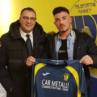Stefano Cabras con il ds del Vianney