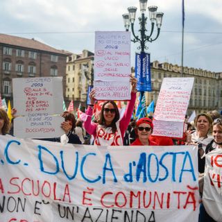 Il mondo della scuola è sceso in piazza per far sentire il proprio malcontento