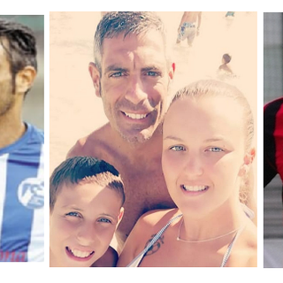 Ivano Sorrentino, al centro con il figlio e la compagna Giada