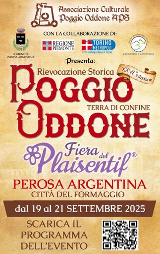A Perosa Argentina appuntamento con la rievocazione storica Poggio Oddone e con il Plaisentif® A Perosa Argentina appuntamento con la rievocazione storica Poggio Oddone e con il Plaisentif®