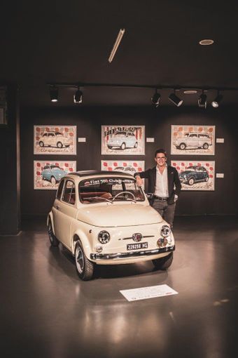 65 anni di Fiat 500 celebrati dall'artista Stefano Berardino