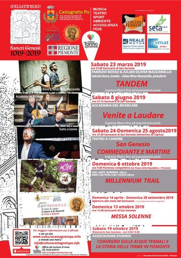 Millennium Sancti Genesii 1019-2019 a Castagneto Po Millennium Sancti Genesii 1019-2019 a Castagneto Po