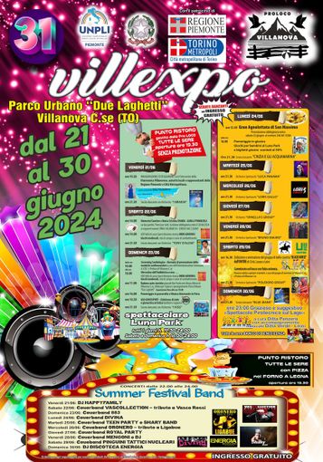 Gastronomia, musica e rievocazioni protagonisti con Villexpo a Villanova Canavese Gastronomia, musica e rievocazioni protagonisti con Villexpo a Villanova Canavese