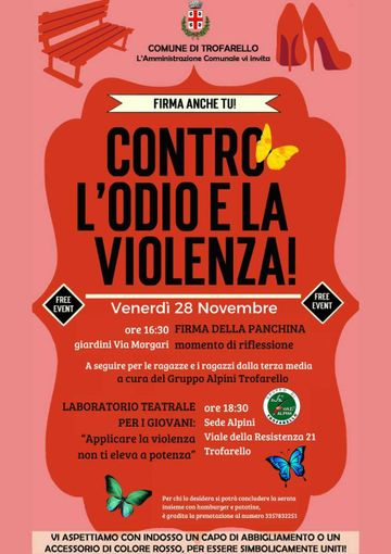 La locandina degli eventi in calendario